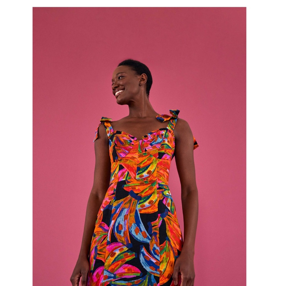 FARM Rio Rainbow Bananas Mini Dress